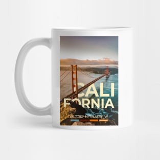 California Travel Poster Mug